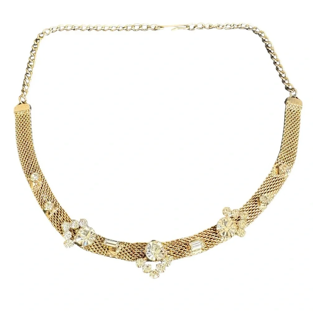 Vintage rhinestone choker
